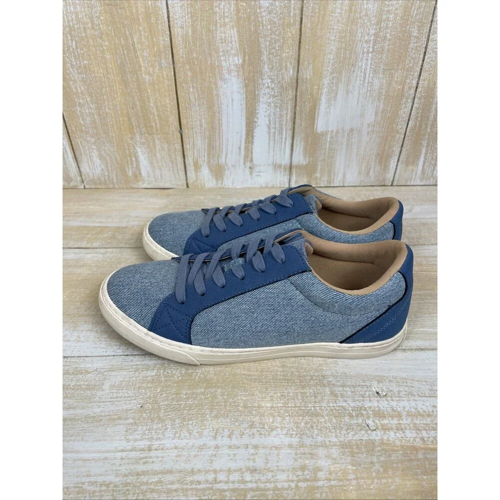 Easy Spirit Lorna Women's Size 9M Blue Denim Twill-Sneakers Low-Top Lace